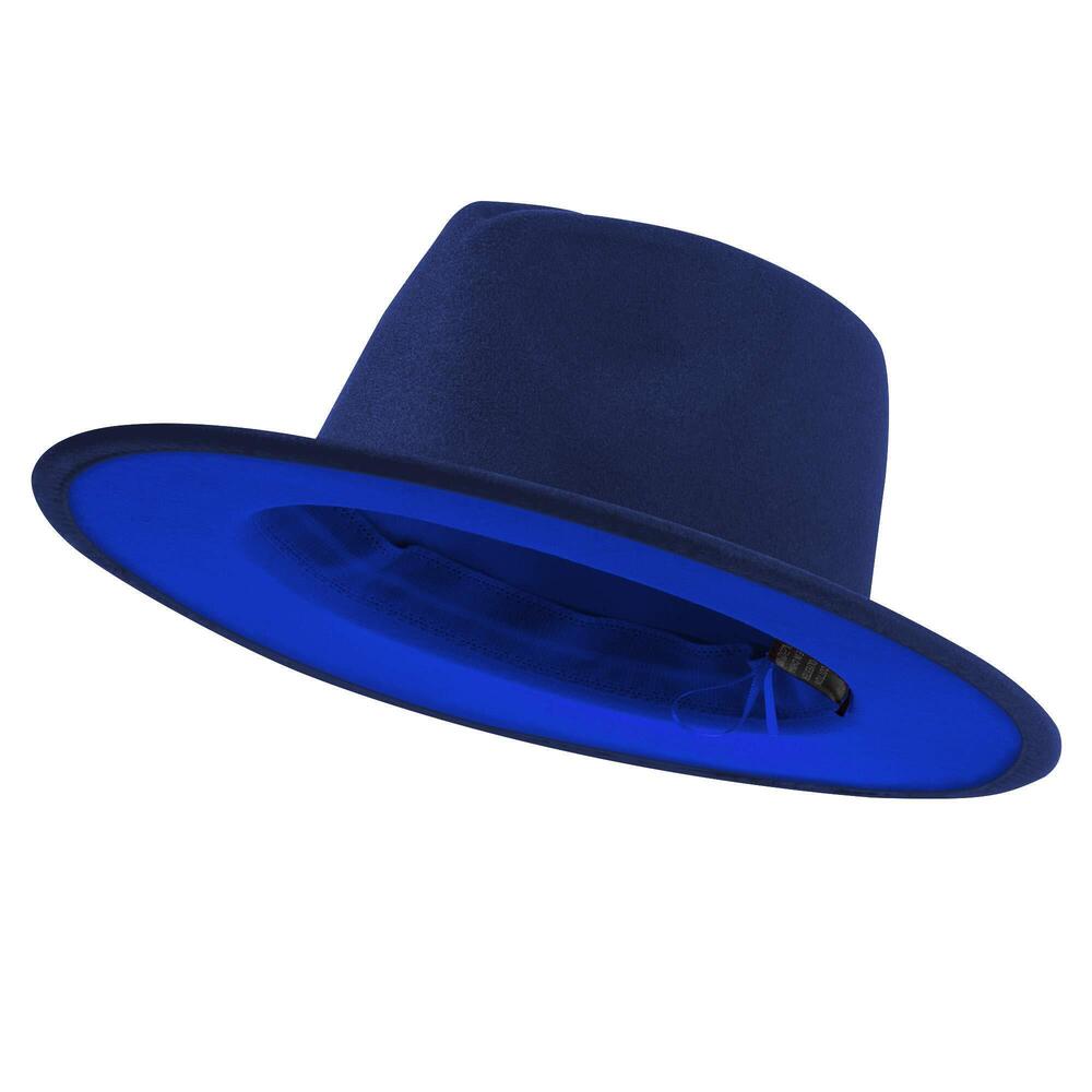 3037 Fedora Hats & Wide Brim Fedora Felt Panama Hat 's Dress Hats with Belt